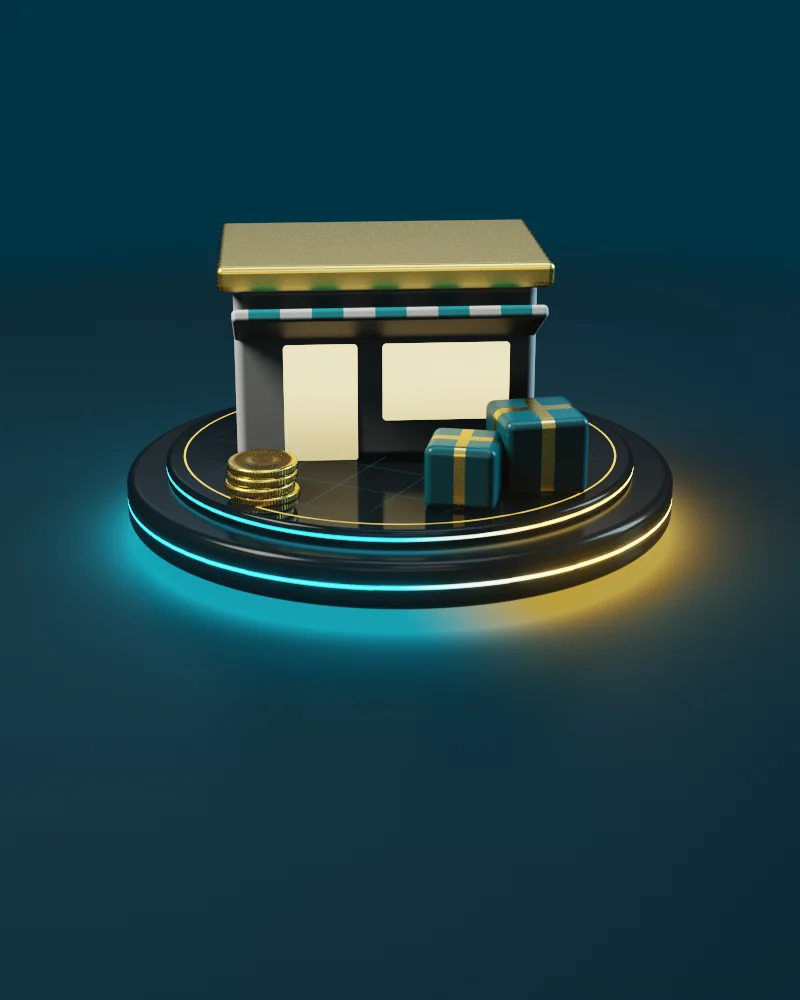 3D illustration: Trading and retail sector