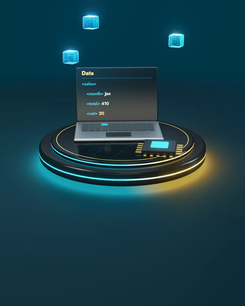 3D illustration: Technology sector